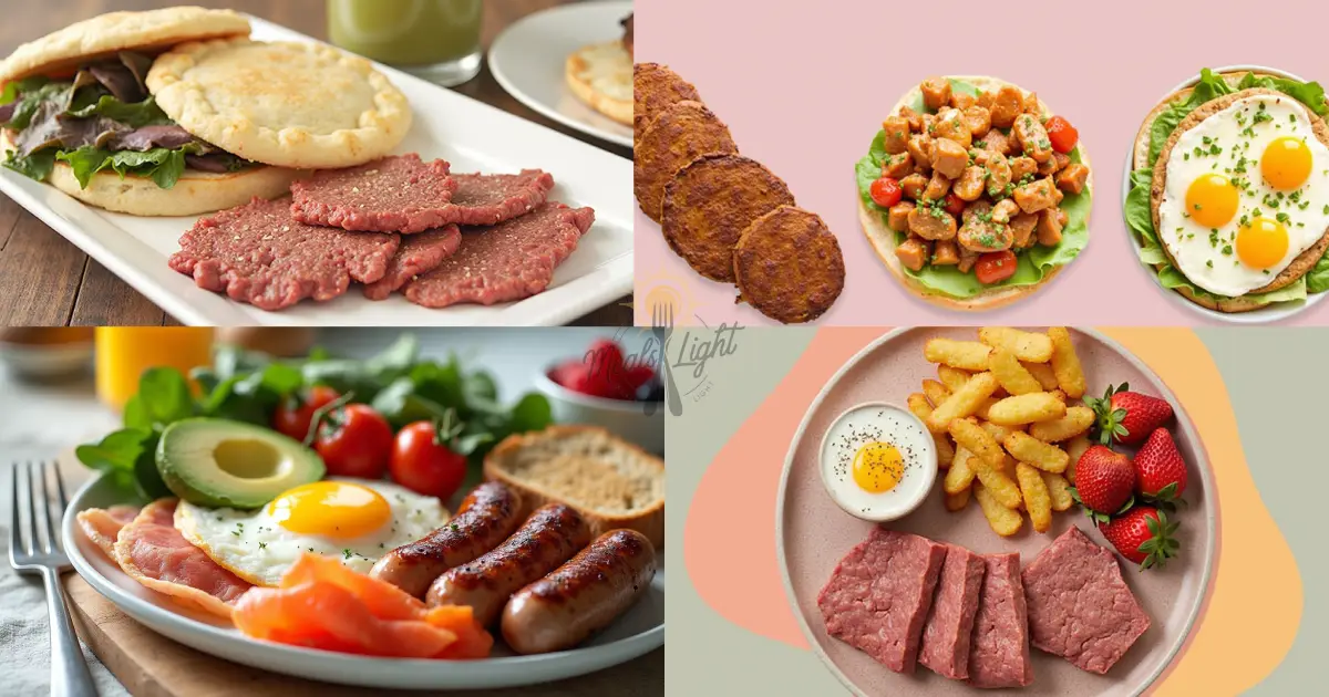 healthy breakfast meats