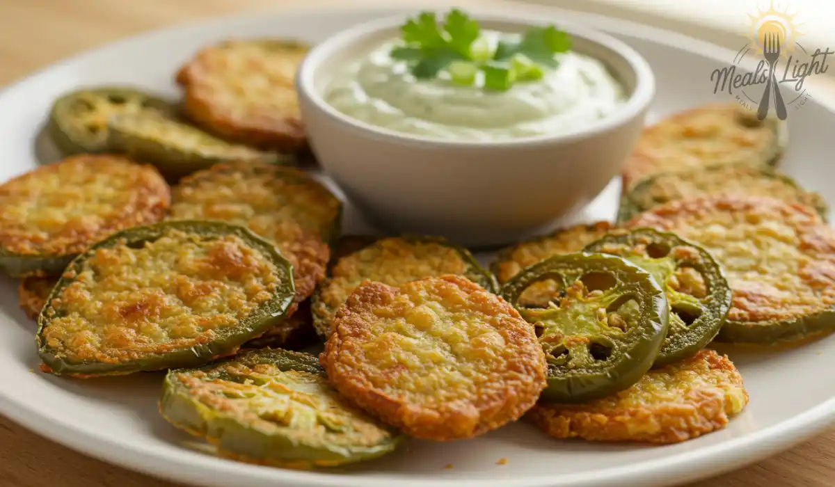 Delicious homemade jalapeño chips fresh from the oven with a side of dip.